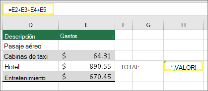 Error #¡VALOR! en Excel: Causas y Solución paso a paso