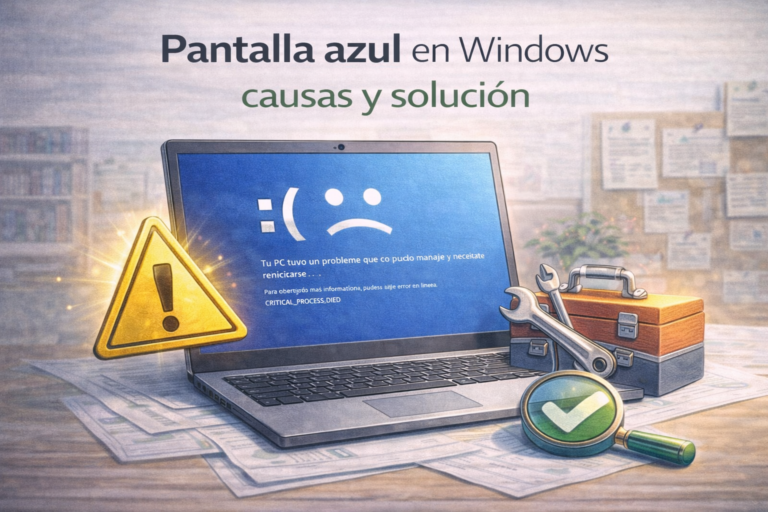 Pantalla azul en Windows: causas, diagnóstico avanzado y soluciones definitivas (Guía experta 2026)